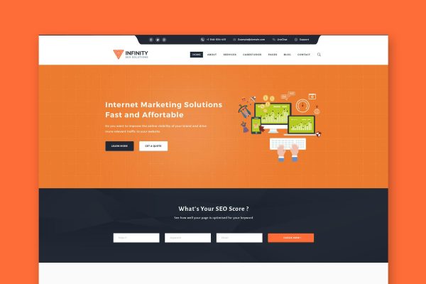 Download Infinity - High Performance HTML SEO Template Seo & Marketing