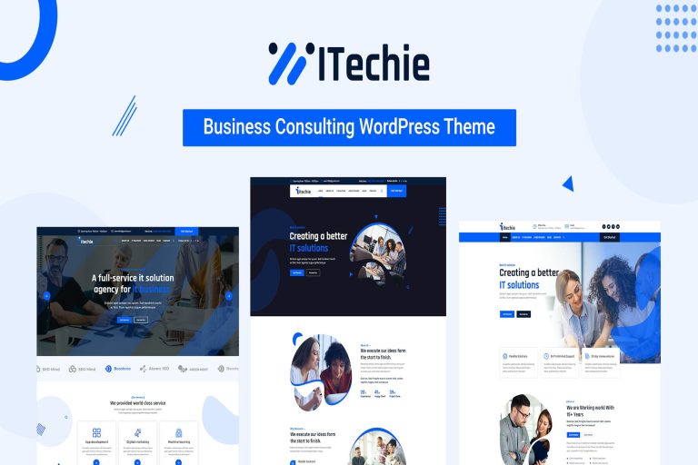 Download IT Solutions and Services Elementor Wp Theme Itechie – Included  3 home pages and more then 26+ Inner page WordPress Theme