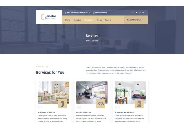 Download Janelas – Windows & Doors Services WordPress Theme aluminum, architecture, construction, doors, furniture, glass, interior design, metal, plastic wind