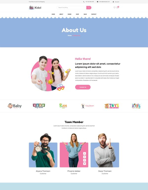 Download Kidol - Kids Toys Store eCommerce HTML Template Kids Toys Store eCommerce HTML Template is a stunning, responsive, and elegant HTML5 template