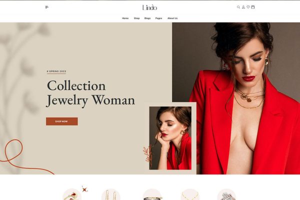 Download Lindo - Jewelry Store WooCommerce Theme WooCommerce, 	Elementor