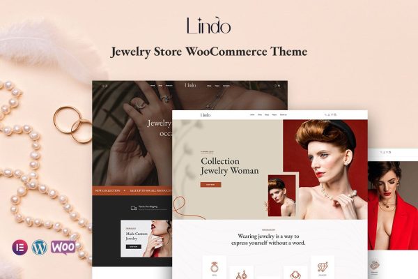 Download Lindo - Jewelry Store WooCommerce Theme WooCommerce, 	Elementor