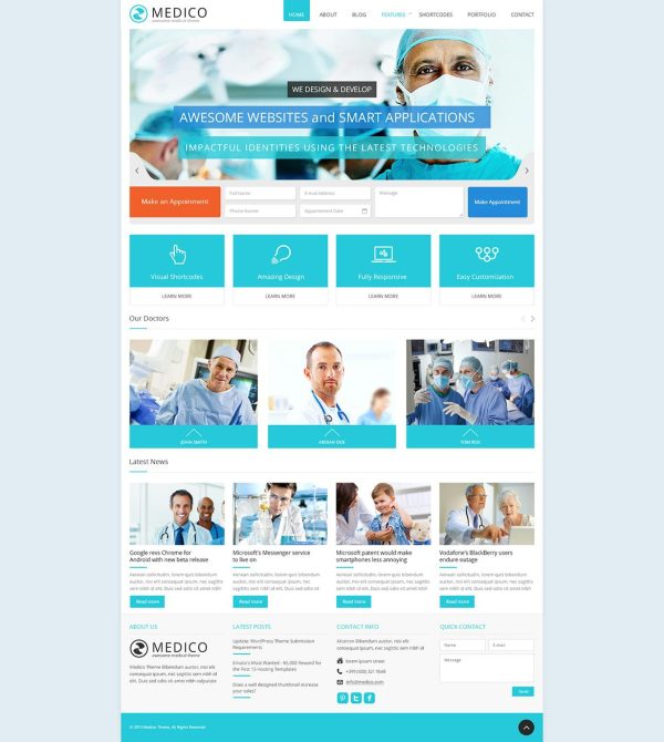 Download Medico -Medical & Health HTML5 Template Empower your Medical site with Medico.