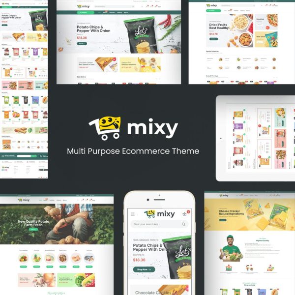 Download Mixy - Organic Food Store WordPress Theme