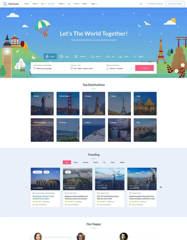Download MyTravel - Tours & Hotel Bookings WooCommerce Them Tours & Hotel Bookings WooCommerce Theme