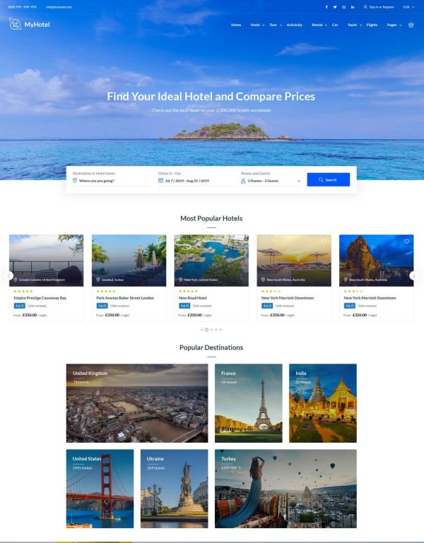 Download MyTravel - Tours & Hotel Bookings WooCommerce Them Tours & Hotel Bookings WooCommerce Theme