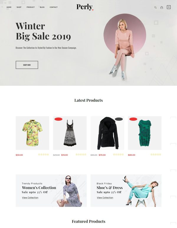 Download Perly – Fashion Shopify Theme Perly Shopify theme ensures best quality website design and rich functionality