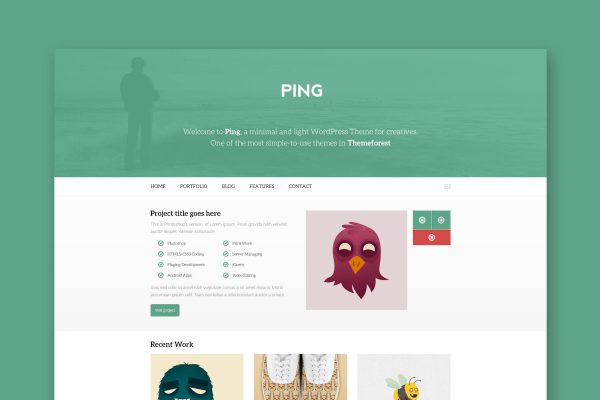 Download Ping - Minimal Responsive HTML Template Minimal Responsive HTML Template