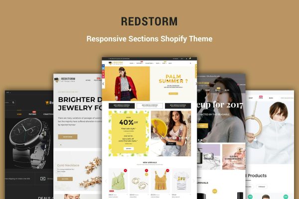 Download RedStorm - Sectioned Responsive Shopify Theme Creative Drag & Drop Sectioned Responsive Shopify Theme