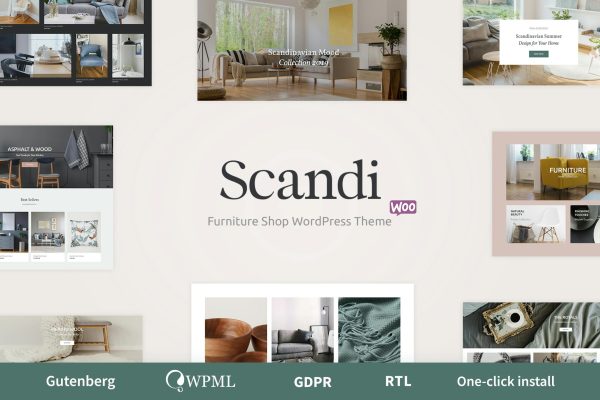 Download Scandi - Decor & Furniture Shop WooCommerce Theme Modern and multipurpose  eCommerce WordPress theme