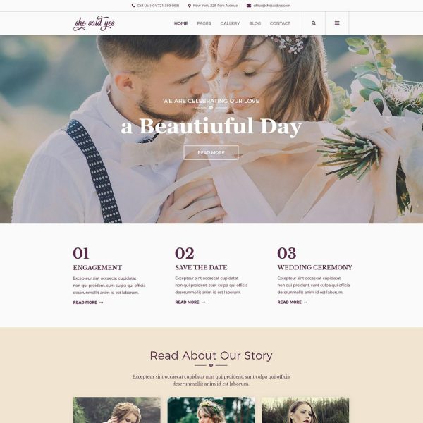 Download SheSaidYes - Engagement & Wedding Engagement & Wedding WordPress Theme