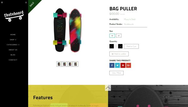 Download Skate board - Fullscreen Sports Shopify Theme Modern and Funky Sports products E-Commerce Store Theme. Unique Shopify Options & Creative Designs.