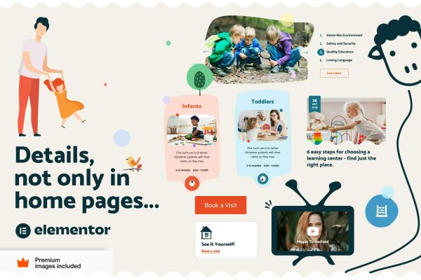 Download Skole - Children Kids School WordPress Theme The Ultimate Niche WordPress Elementor Pro Theme for Preschool and Kindergartens