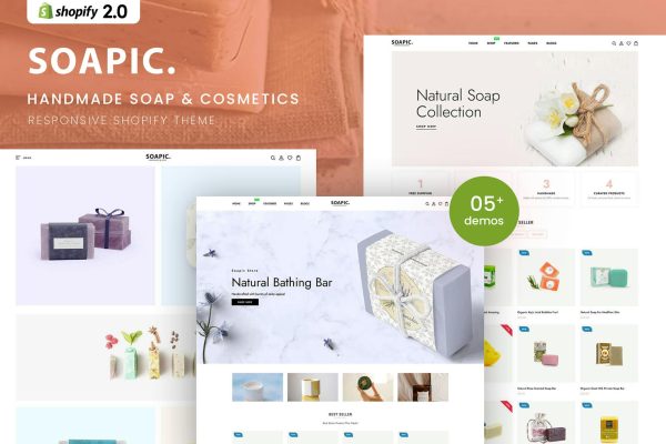 Download Soapic - Handmade Soap & Cosmetics Beauty Shopify Handmade Soap & Cosmetics Beauty Shopify 2.0 Theme