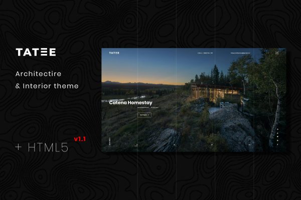 Download Tatee - Architecture and Building HTML5 Template Architecture, Interior Design, Home Decor, Art Decor, Furniture, free ecommerce portfolio landing