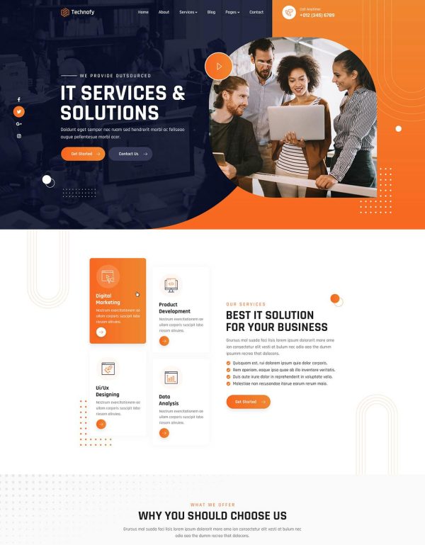 Download Technofy | IT Services & Solutions WordPress Theme IT Services & Solutions WordPress Theme