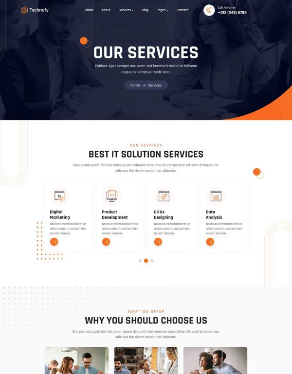 Download Technofy | IT Services & Solutions WordPress Theme IT Services & Solutions WordPress Theme