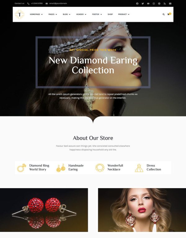 Download Tisara Jewelry WooCommerce Theme