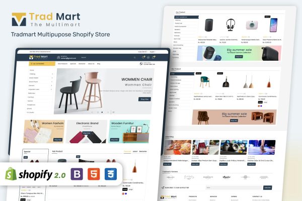 Download Tradmart - Shopify 2 MultiPurpose Responsive Theme