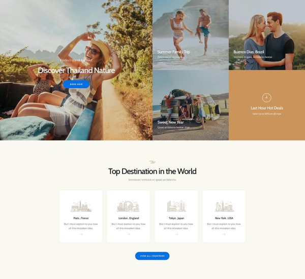 Download Travesia A Travel Agency WordPress Theme