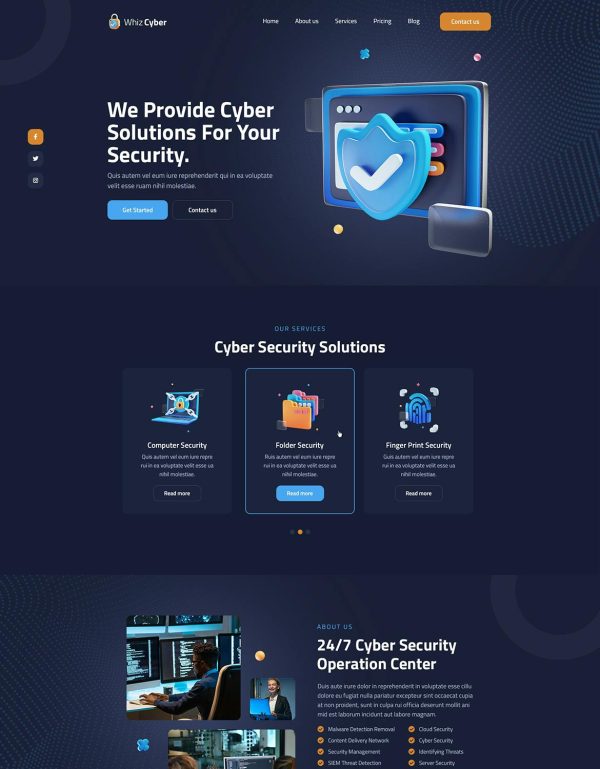 Download WhizCyber | Cyber Security WordPress Theme Cyber Security WordPress Theme