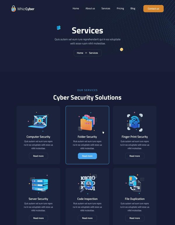 Download WhizCyber | Cyber Security WordPress Theme Cyber Security WordPress Theme