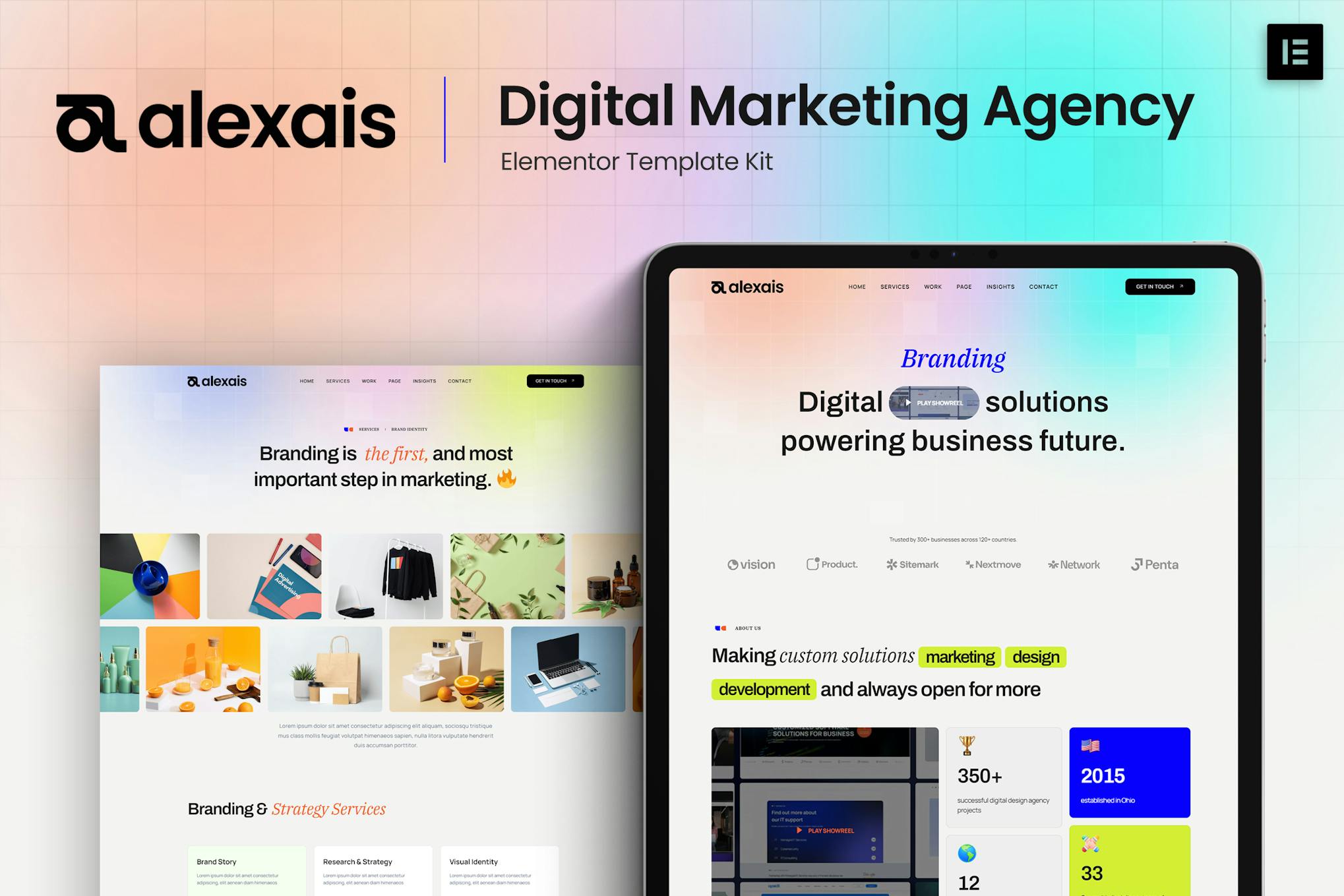 Download Alexais - Digital Marketing Agency Elementor Template Kit