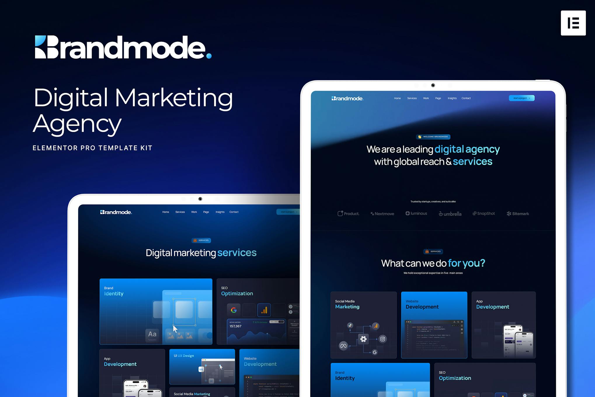 Download Brandmode - Digital Marketing Agency Elementor Template Kit