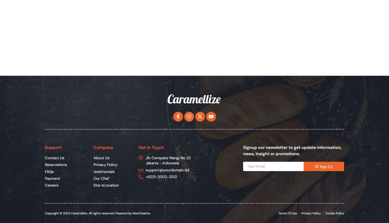 Download Caramellize - Bakery & Pastry Elementor Pro Template Kit