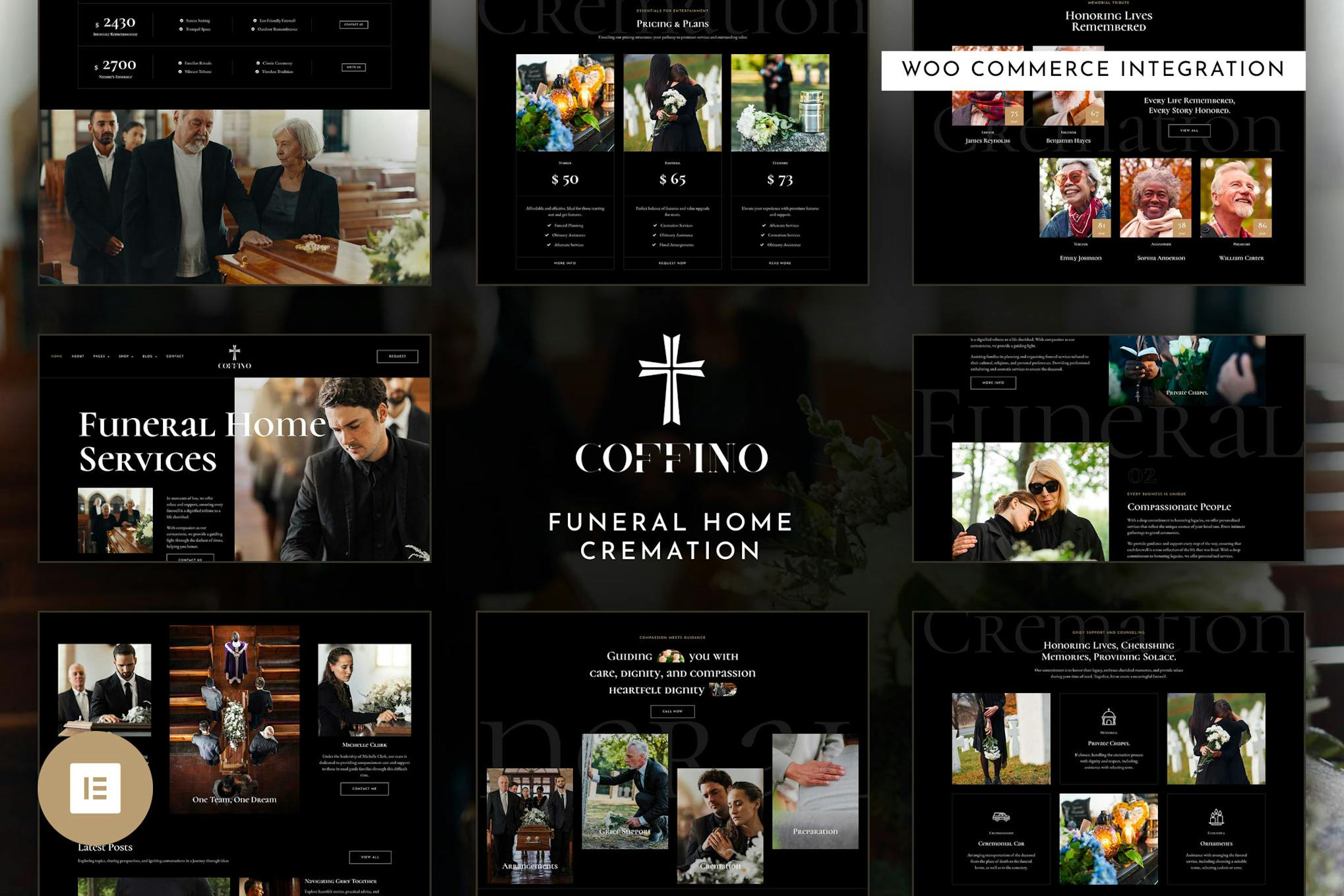 Download Coffino - Funeral Home Services & Cremation Elementor Pro Template Kit
