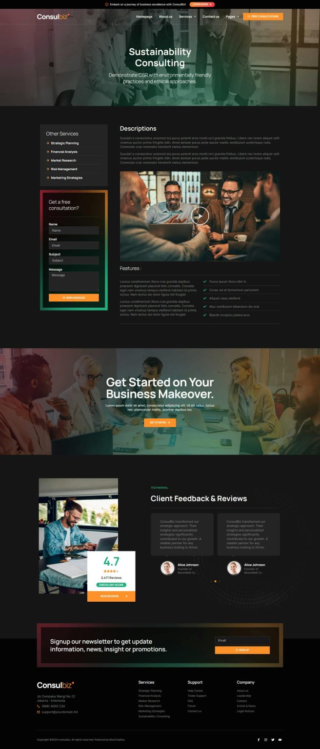 Download ConsulBiz - Business Consultant Elementor Template Kit