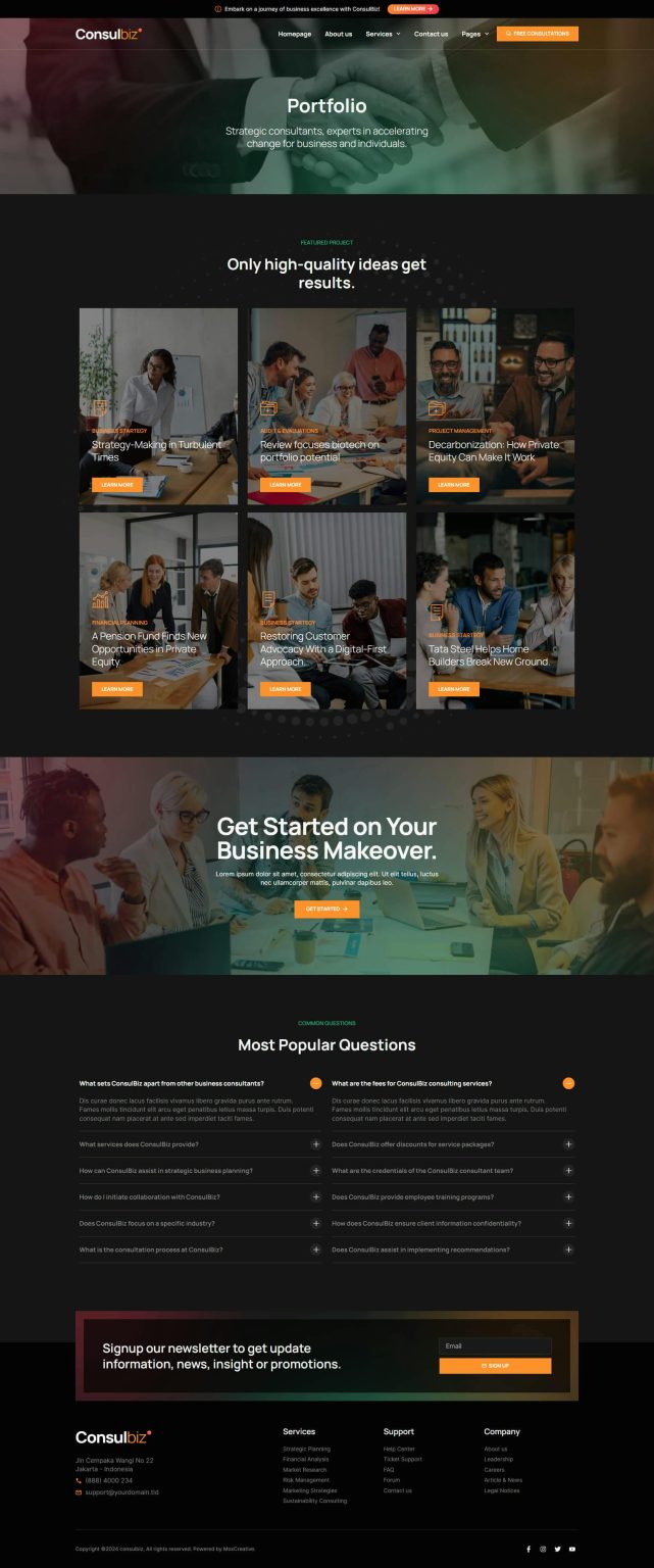 Download ConsulBiz - Business Consultant Elementor Template Kit