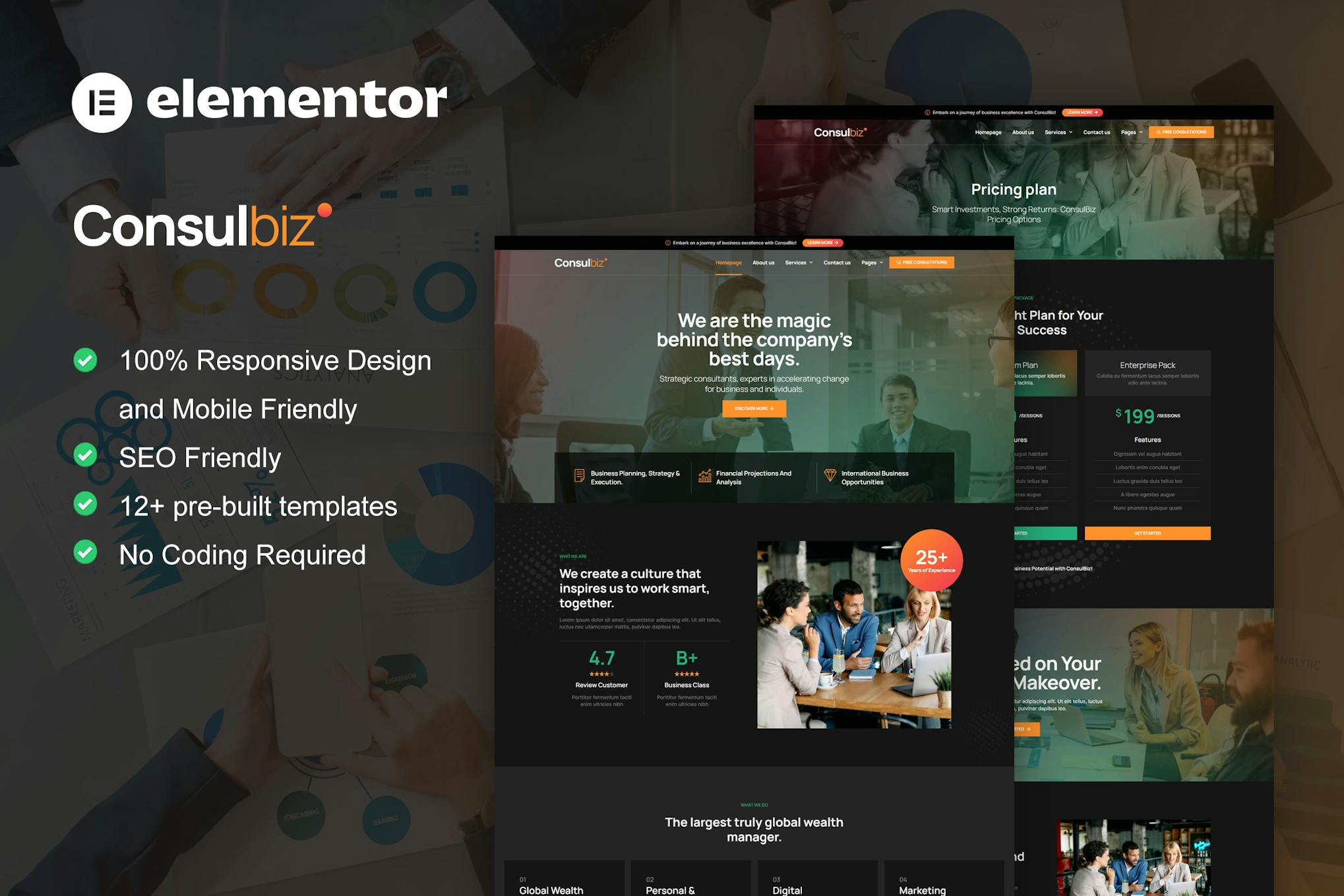 Download ConsulBiz - Business Consultant Elementor Template Kit