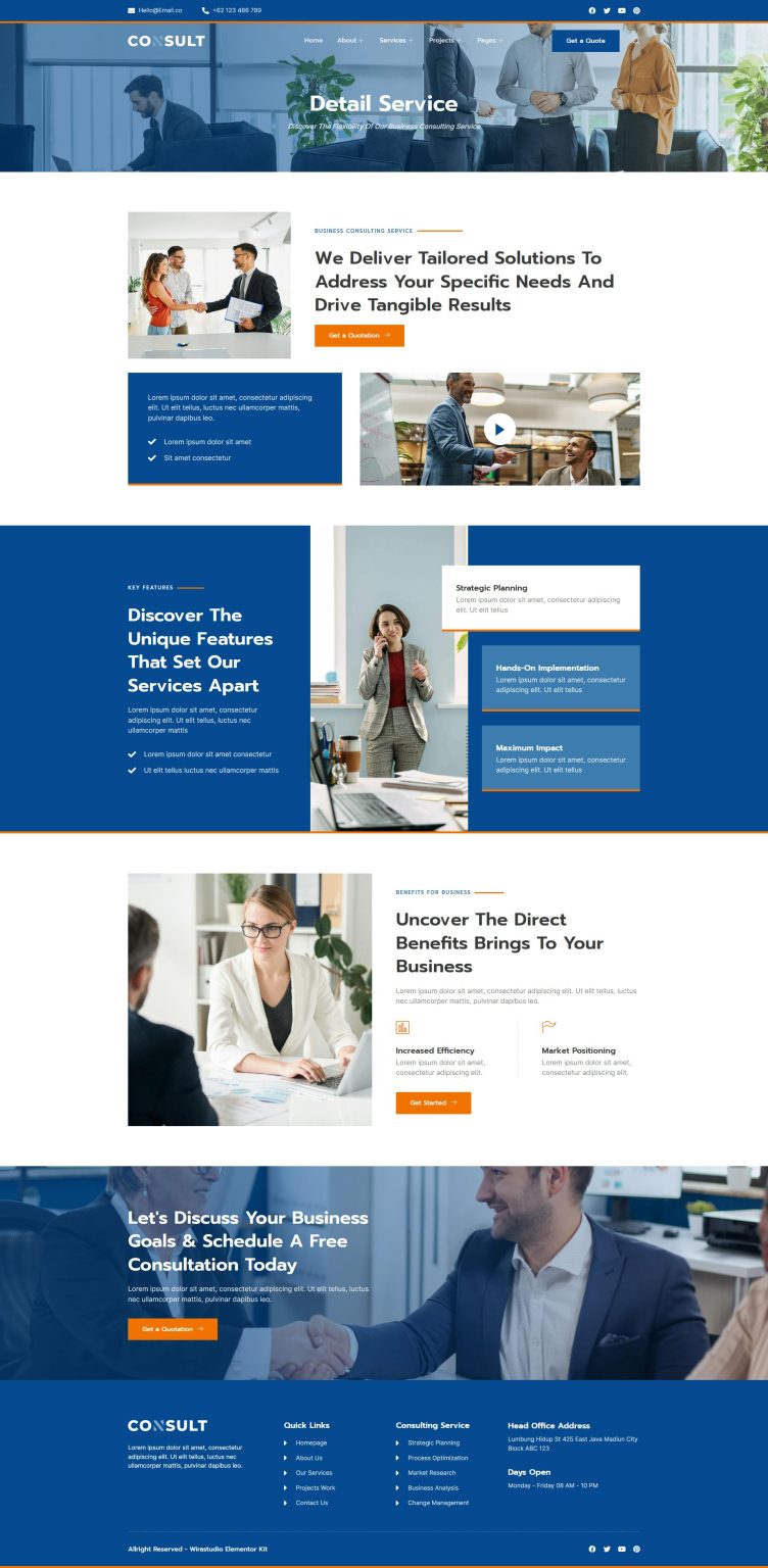 Download Consult - Business Consulting & Strategy Elementor Template Kit