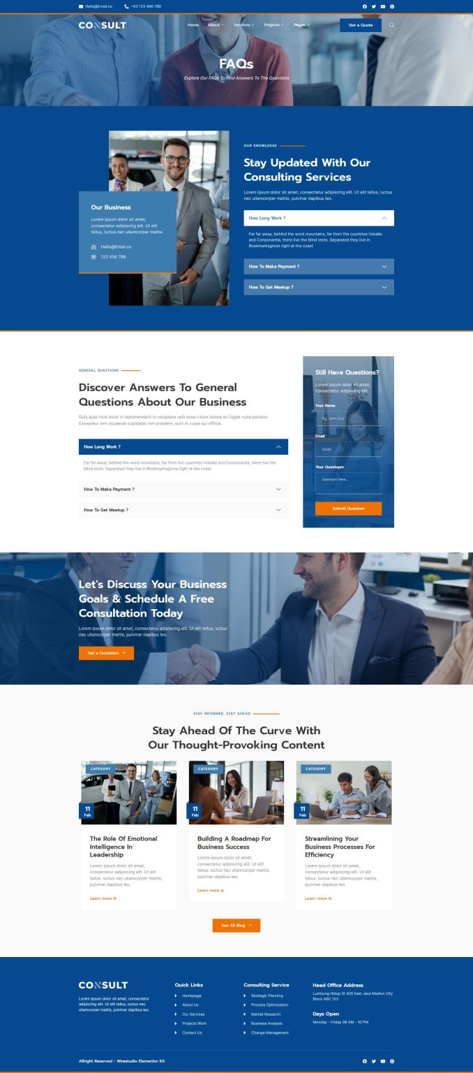 Download Consult - Business Consulting & Strategy Elementor Template Kit