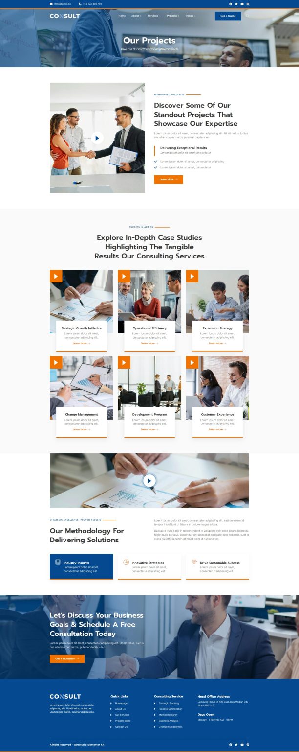 Download Consult - Business Consulting & Strategy Elementor Template Kit