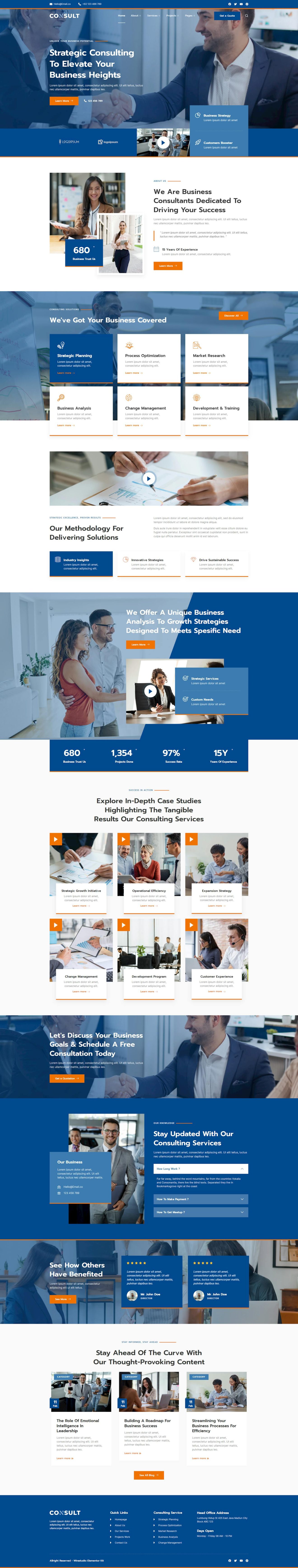 Download Consult - Business Consulting & Strategy Elementor Template Kit