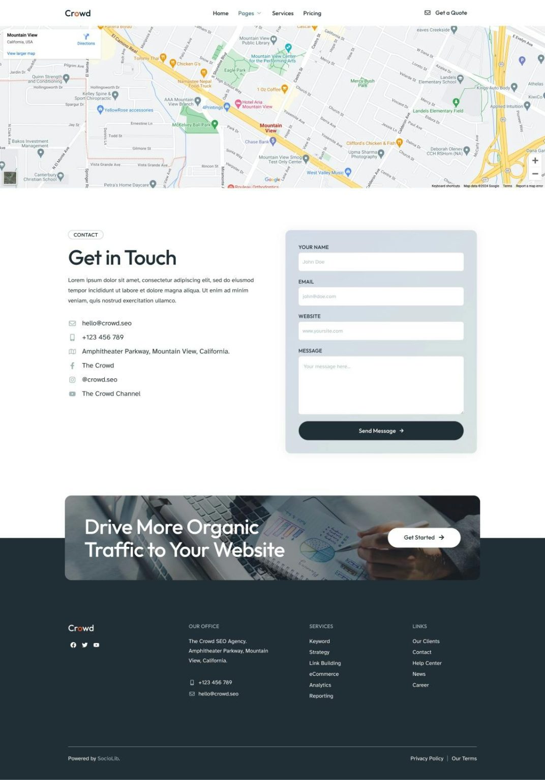 Download Crowd - SEO & Digital Marketing Agency Elementor Template Kit