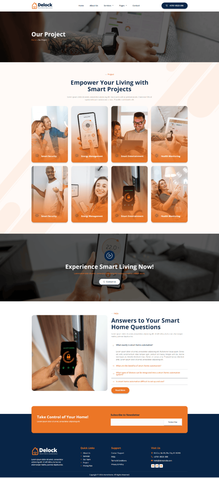 Download Delock - Smart Home Automation Elementor Template Kit