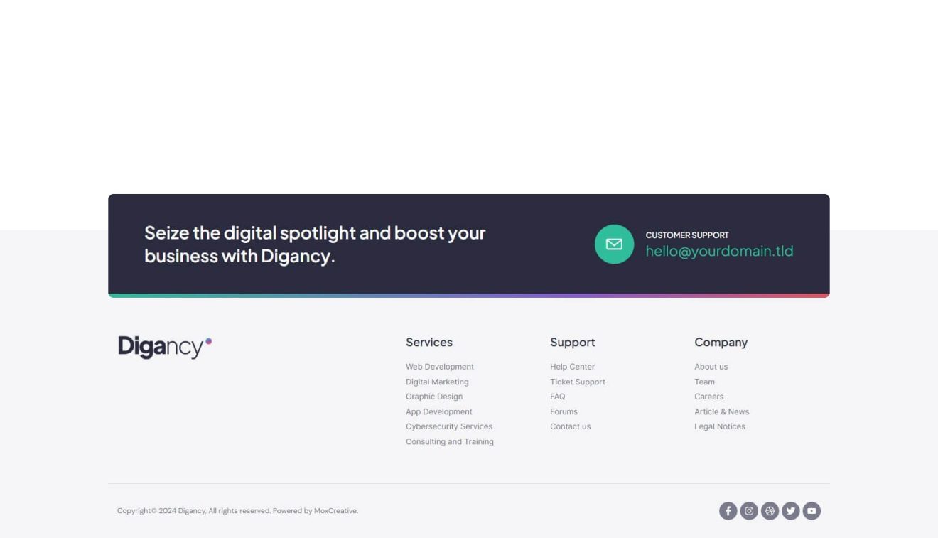 Download Digancy -  Digital Agency Elementor Template Kit