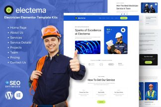 Download Electema - Electrician Service Elementor Template Kit