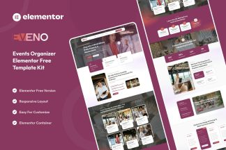 Download Eveno - Events Organizer Elementor Template Kit