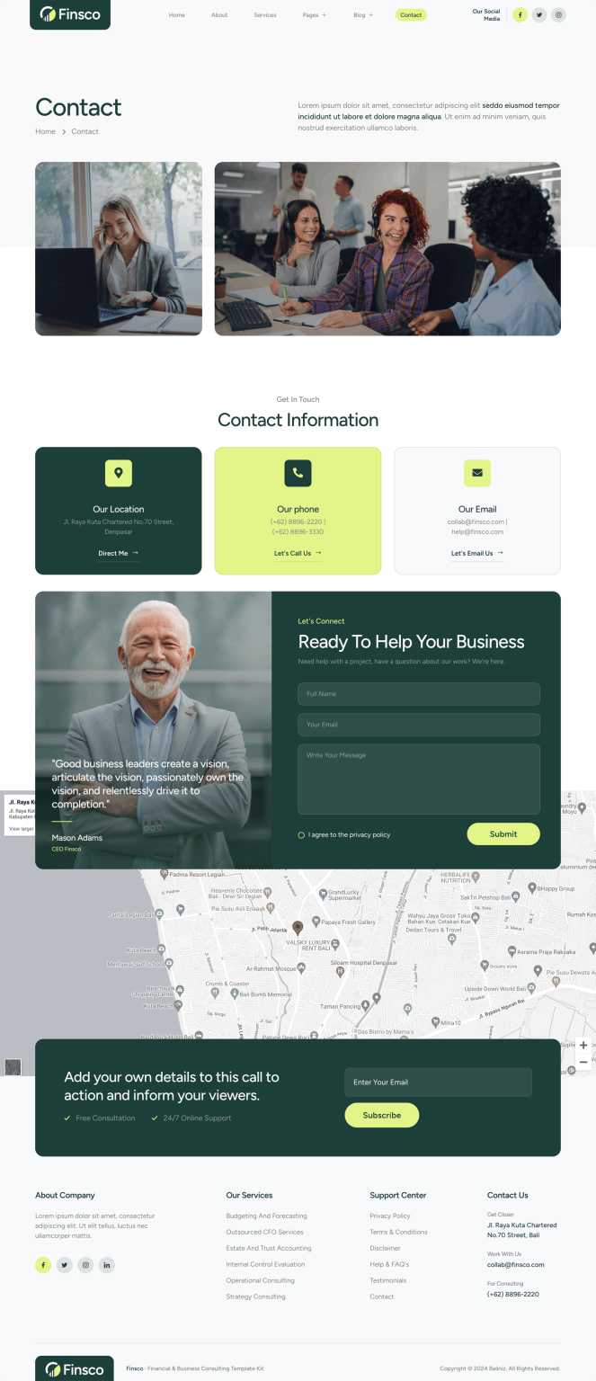 Download Finsco – Finance & Business Consulting Elementor Template Kit