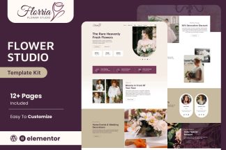 Download Floria - Flower Boutique & Decoration Elementor Template Kit