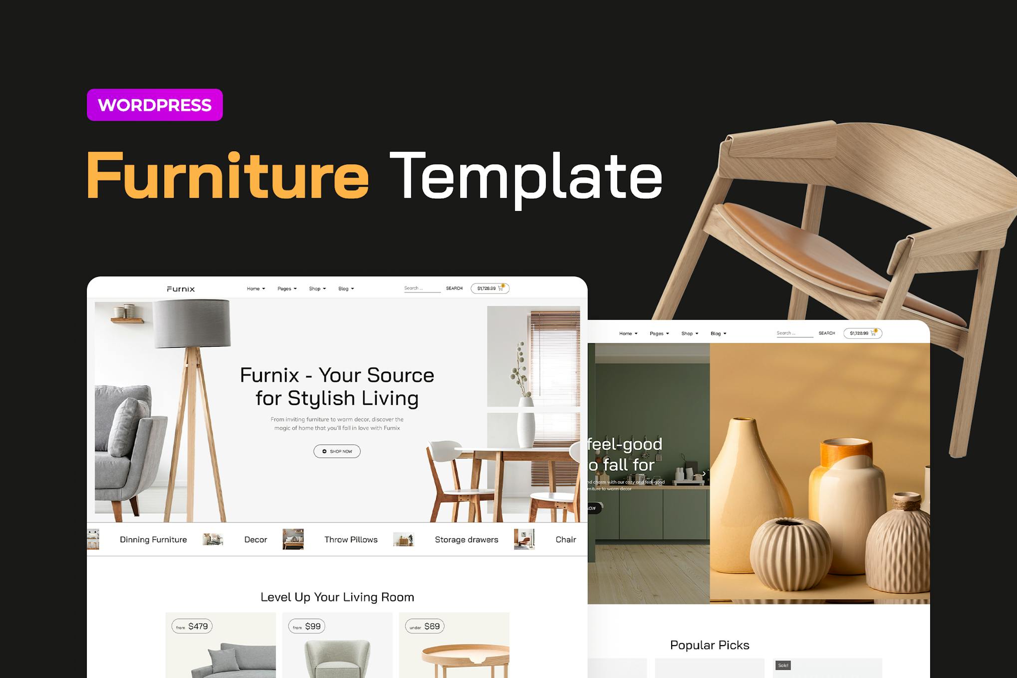 Download Furnix – eCommerce Store Elementor Pro Template Kit