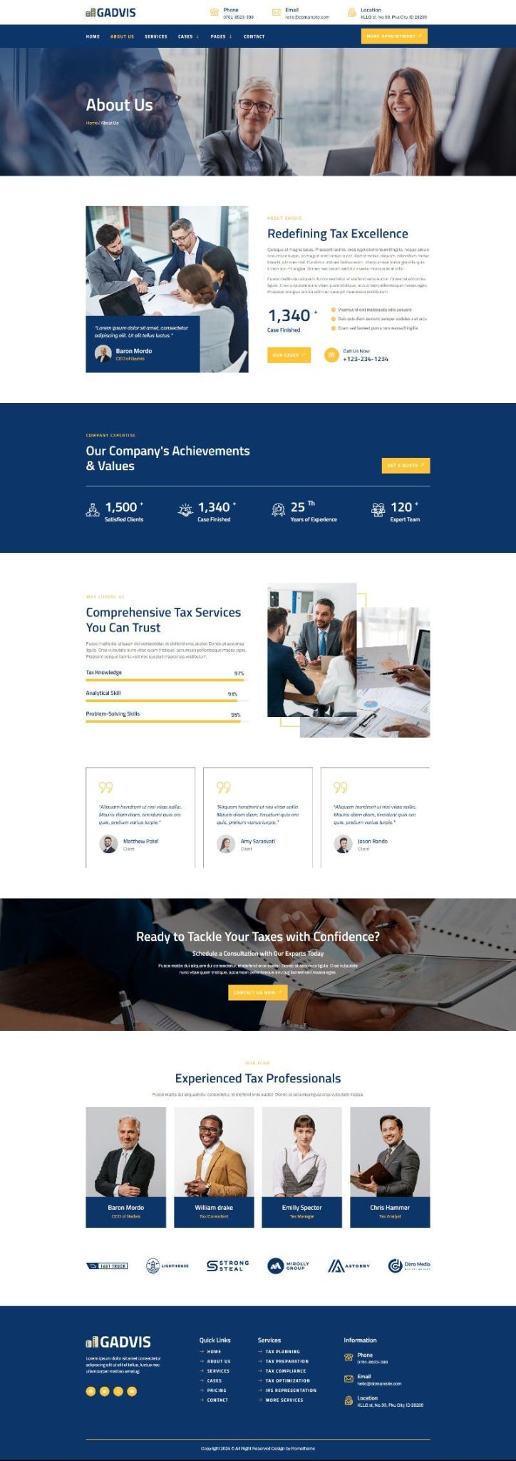 Download Gadvis - Tax Advisor & Financial Consulting Elementor Template Kit