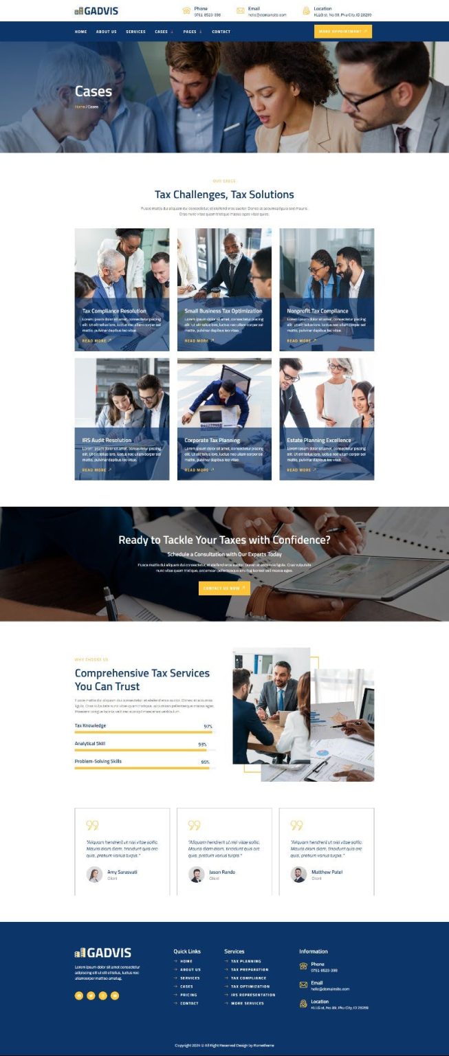 Download Gadvis - Tax Advisor & Financial Consulting Elementor Template Kit