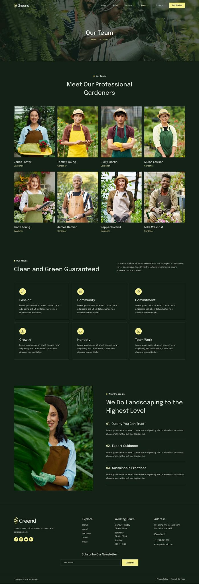 Download Greend - Gardening & Landscape Service Elementor Template Kit