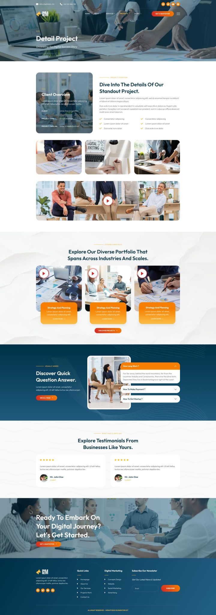 Download Inem - Digital Marketing Specialist Elementor Template Kit