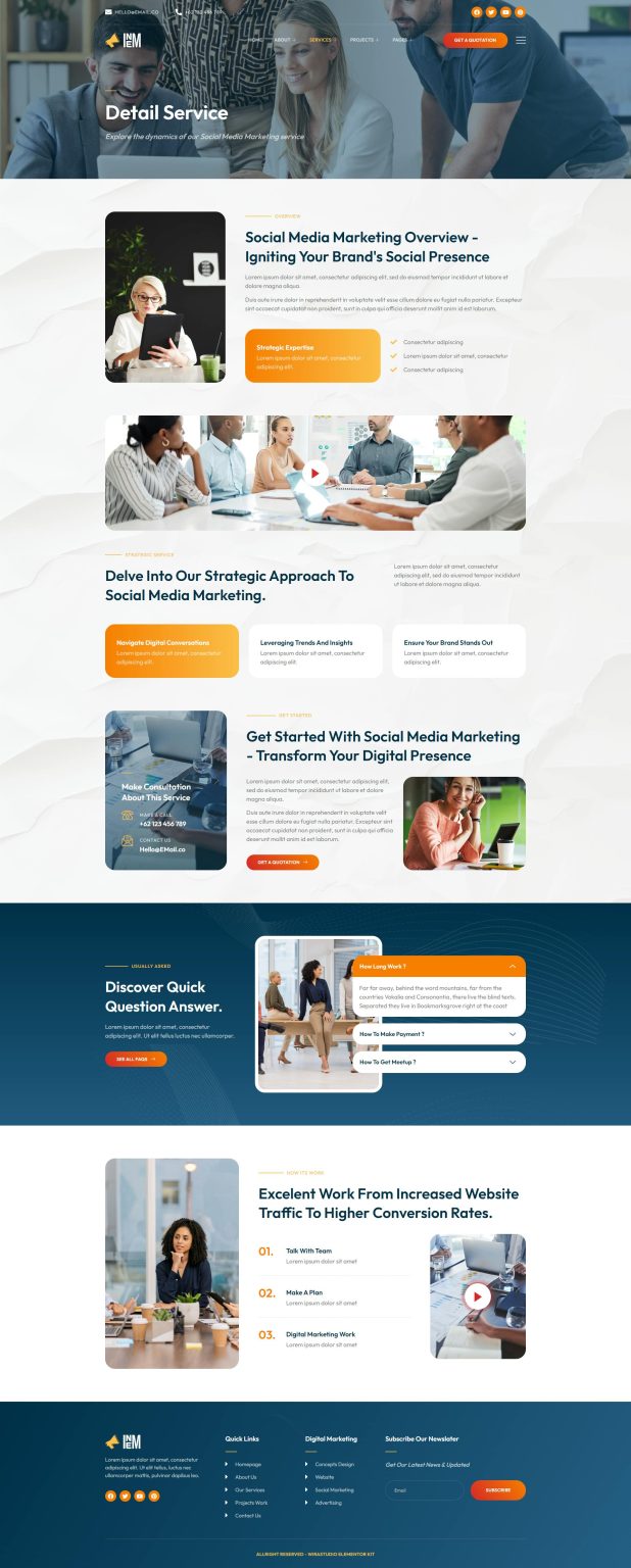 Download Inem - Digital Marketing Specialist Elementor Template Kit